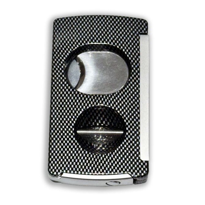 BLD 3 in 1 Double Cut, V Cut, Punch Cigar Cutter- Carbon - Image 2