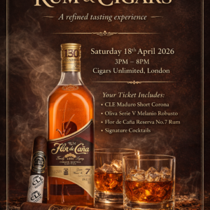 Cigars Unlimited Paring Event Ticket - Saturday 18th April