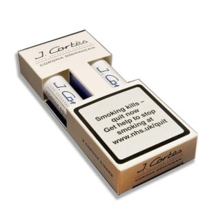 J Cortes Dominican Corona in Tube (White) / Pack of 2